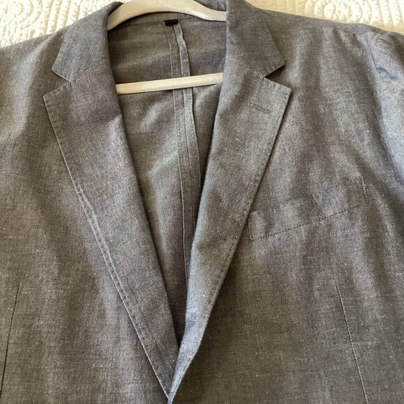J.Crew Ludlow Slim-Fit Men’s Blazer Size 42R Baird McNutt Linen Blend Gray - Picture 9 of 13